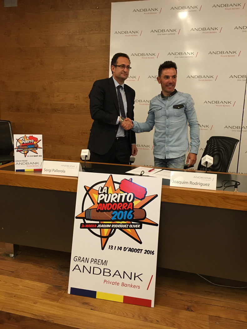 Andbank renueva el patrocinio del Gran Premio para La Purito Andorra 2016